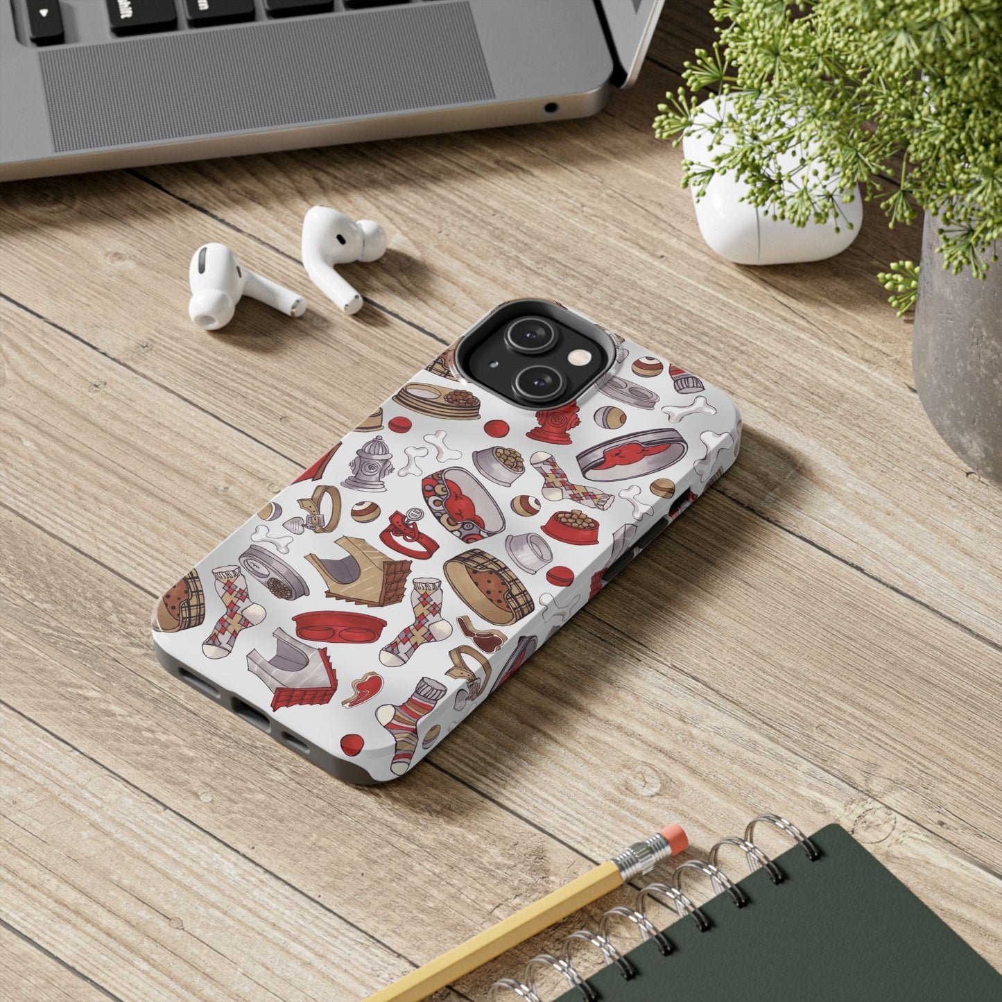 Doggie Stuff Gray Phone Case
