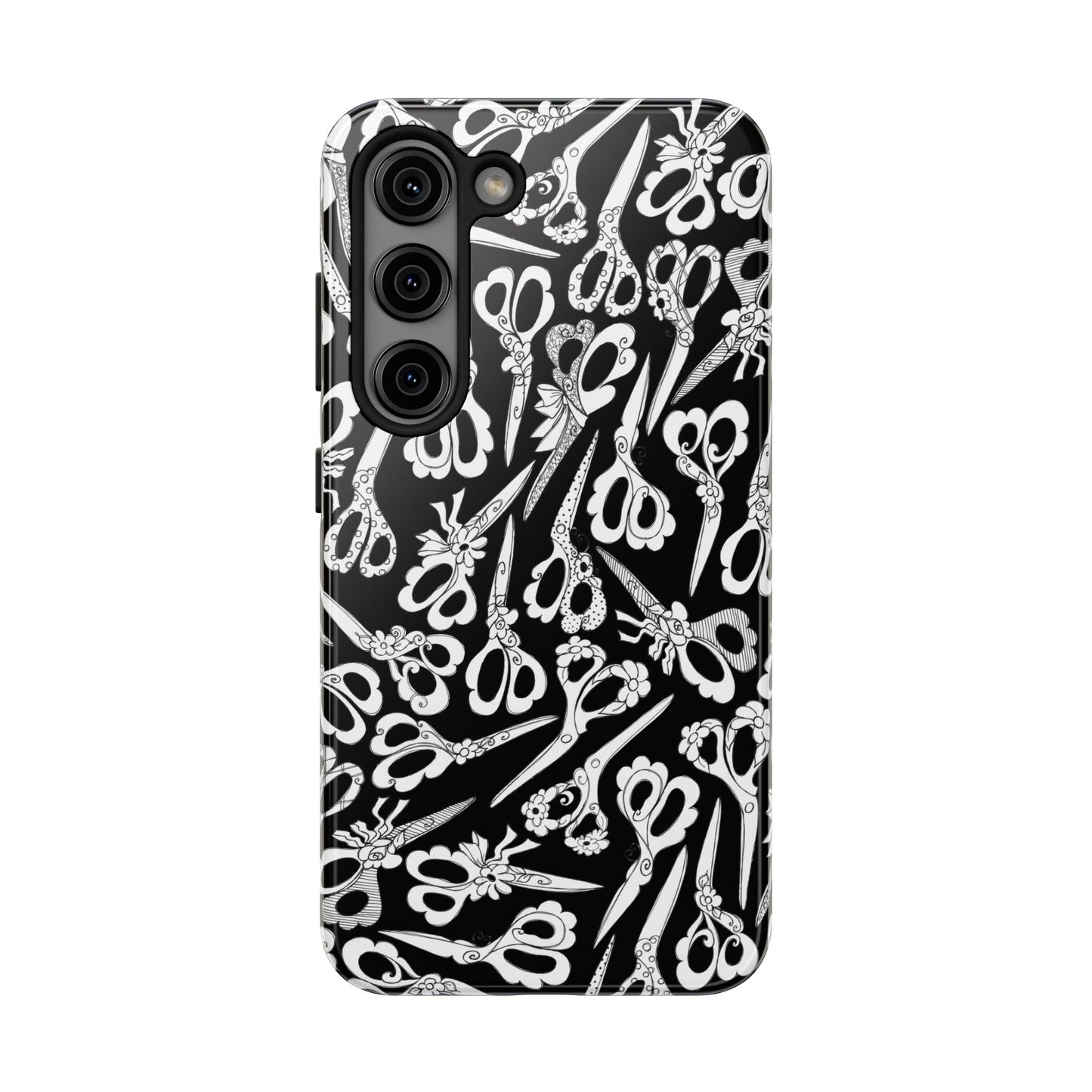 Scissor Blizzard Black Phone Case