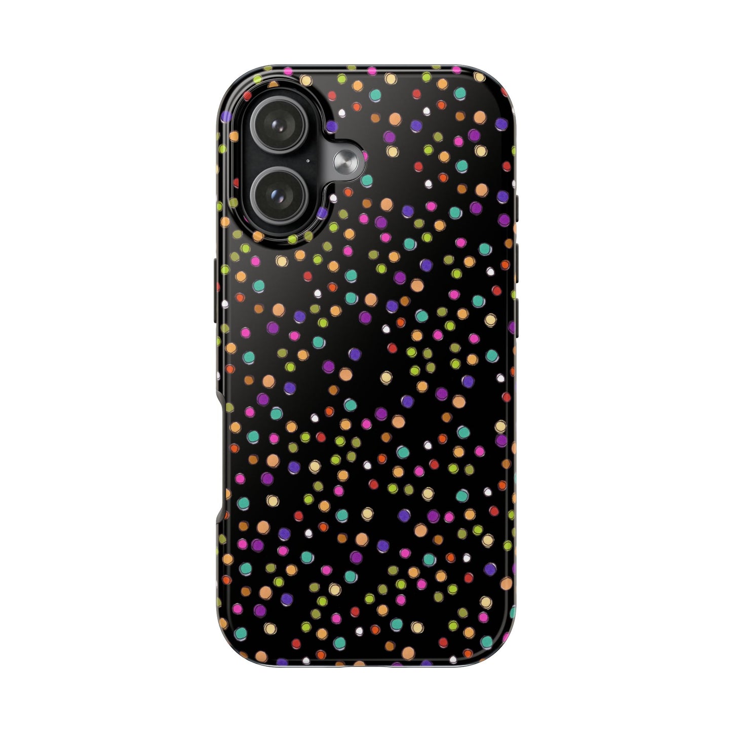 Dog Dots Black Phone Case