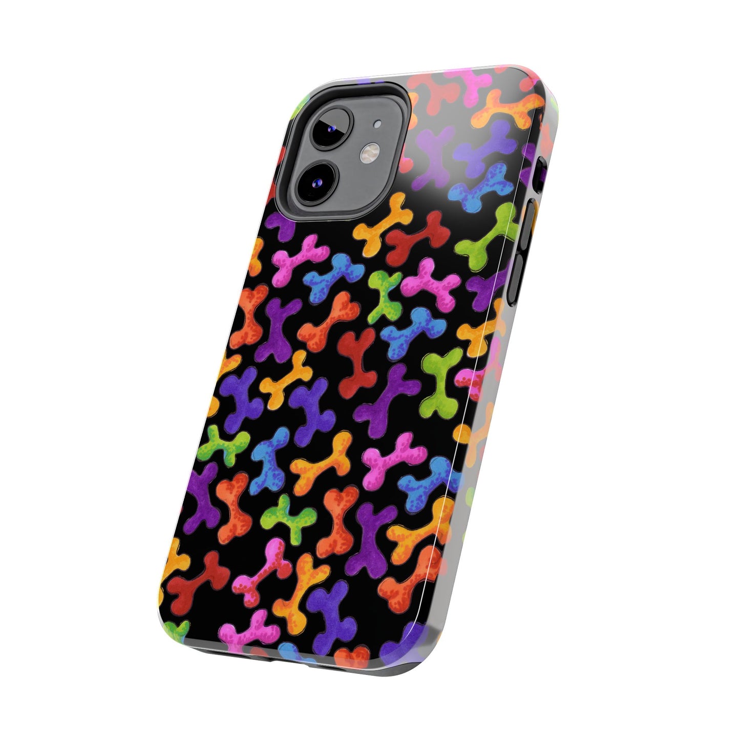 Fancy Bones Black / Multi Phone Case
