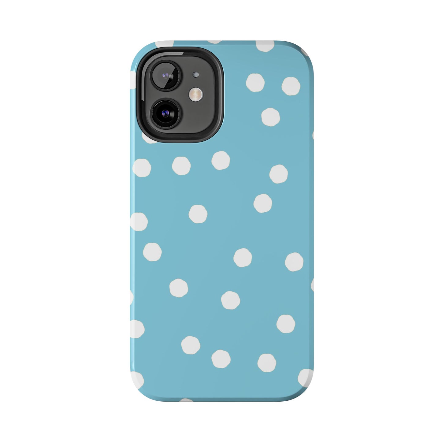 Jumbo Dots Turquoise / White Phone Case