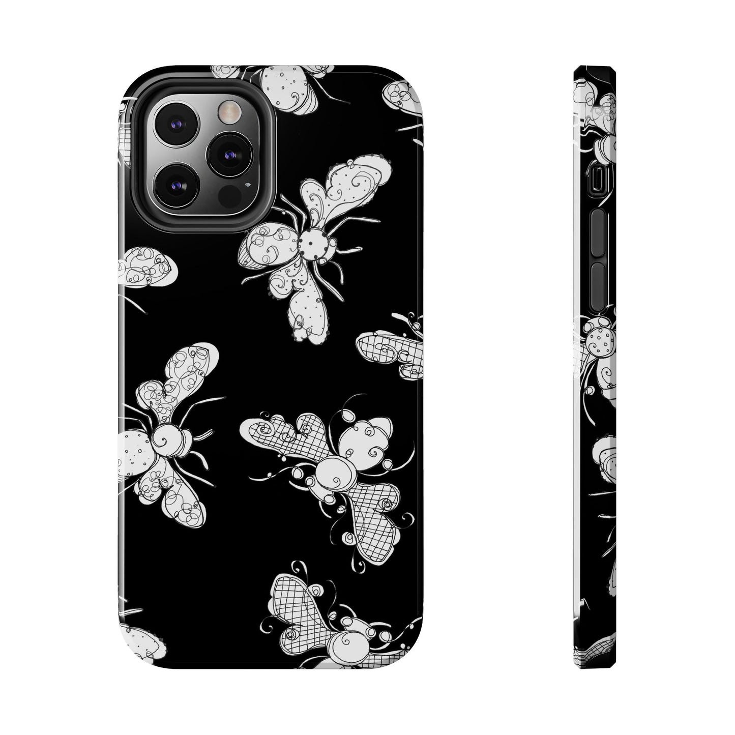 Busy Bee Black Phone Case