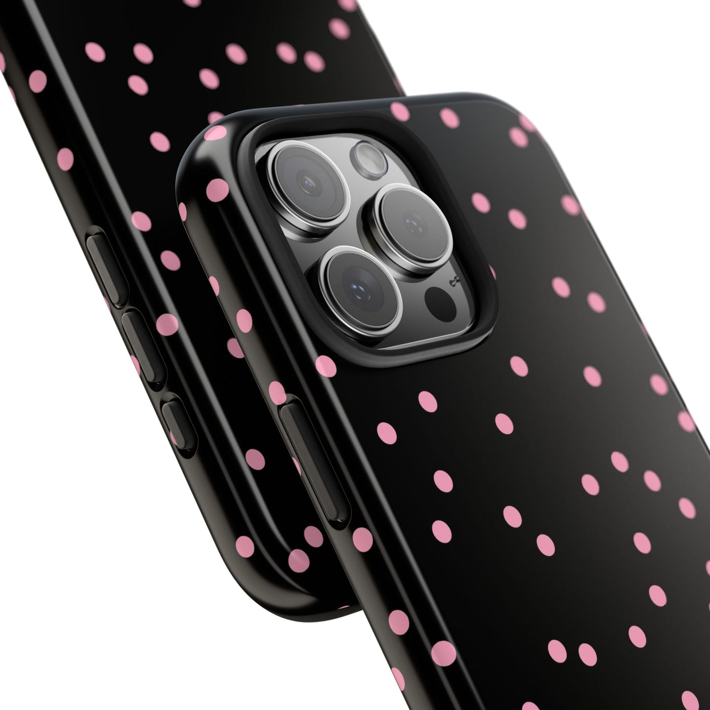 Space Dots Black / Pink Phone Case