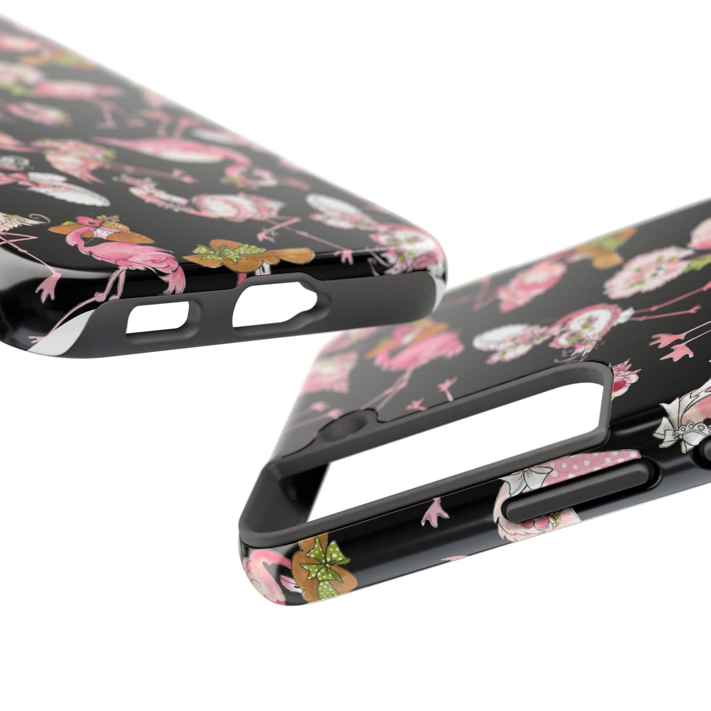 Tossed Flams Black Phone Case