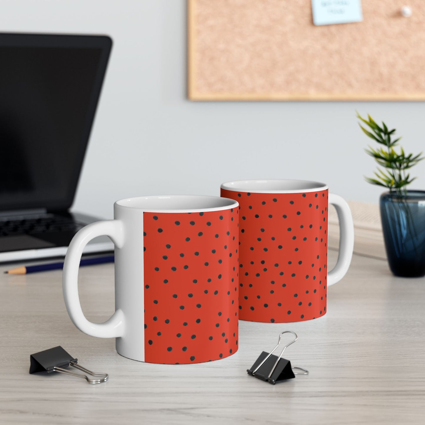 Dinky Dots Red / Black Cup
