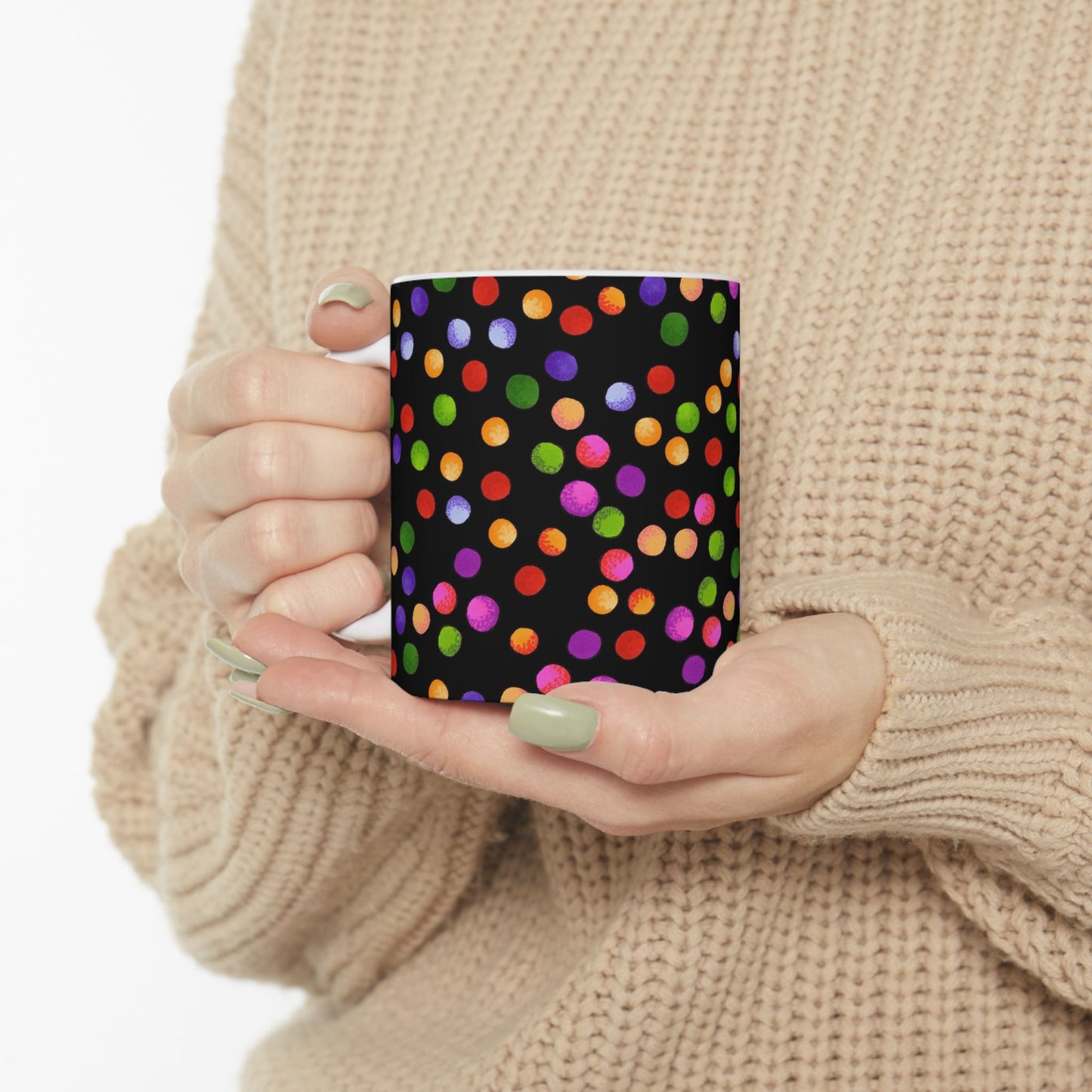 Big Fun Dots Black Cup