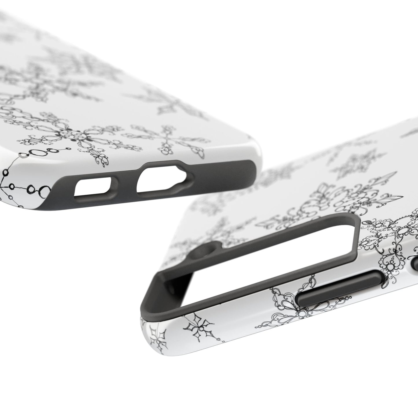 Random Flakes White Phone Case