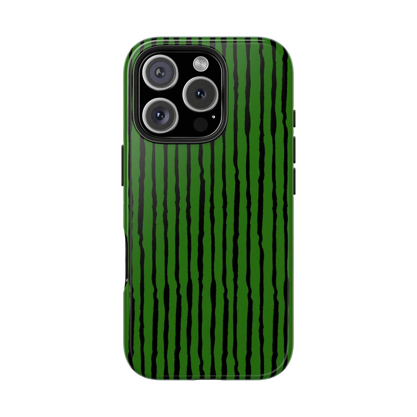 Sorta Stripe Green / Black Phone Case