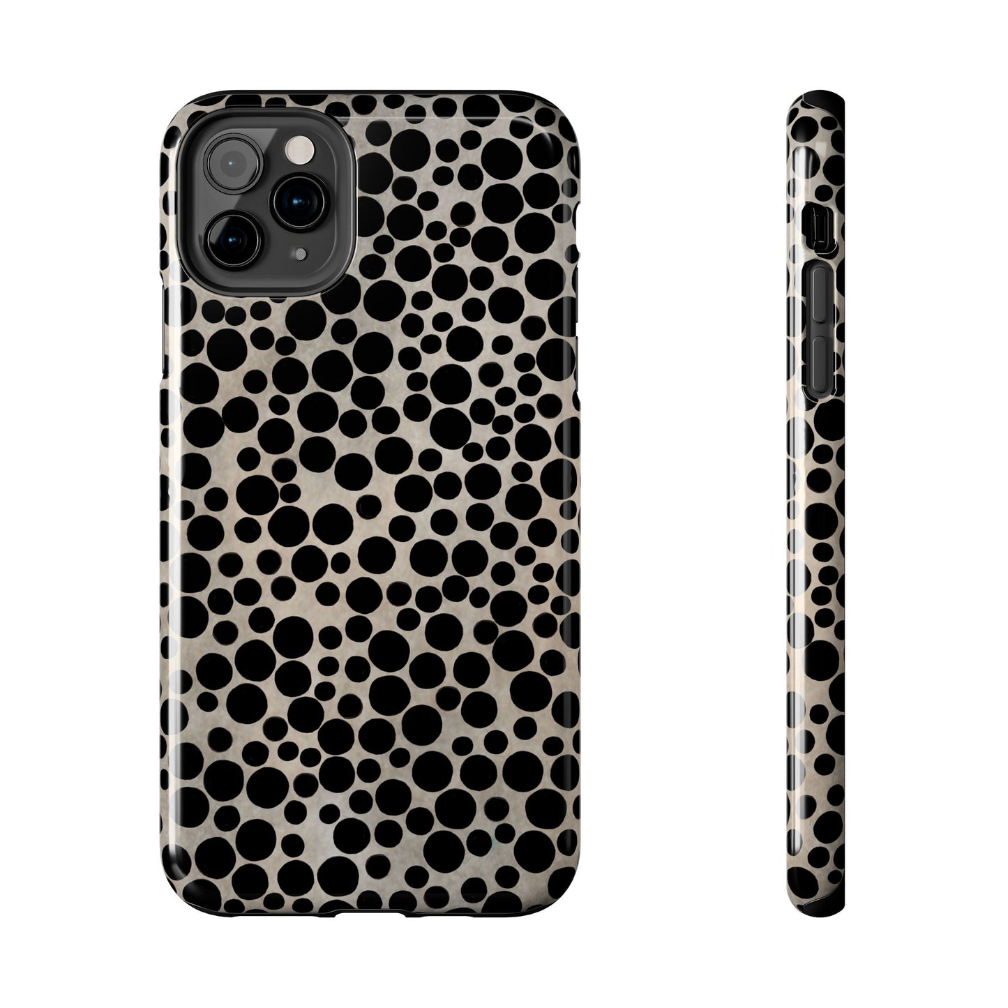 Felt Dots Silver Phone Case