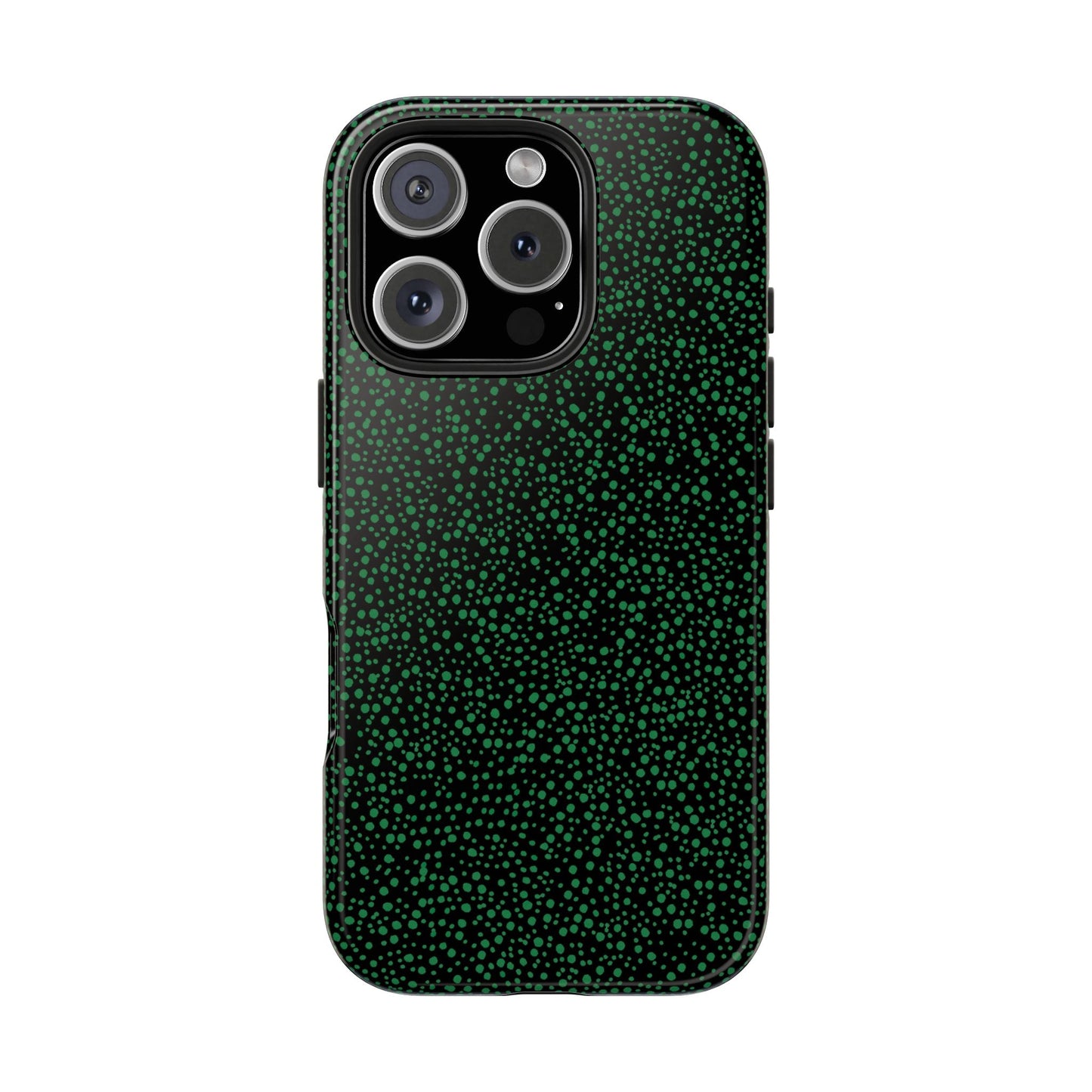 Confetti Black / Green Phone Case