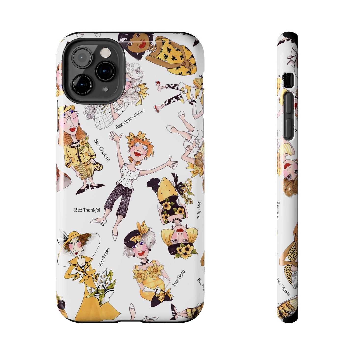 Bee Tossed White Phone Case