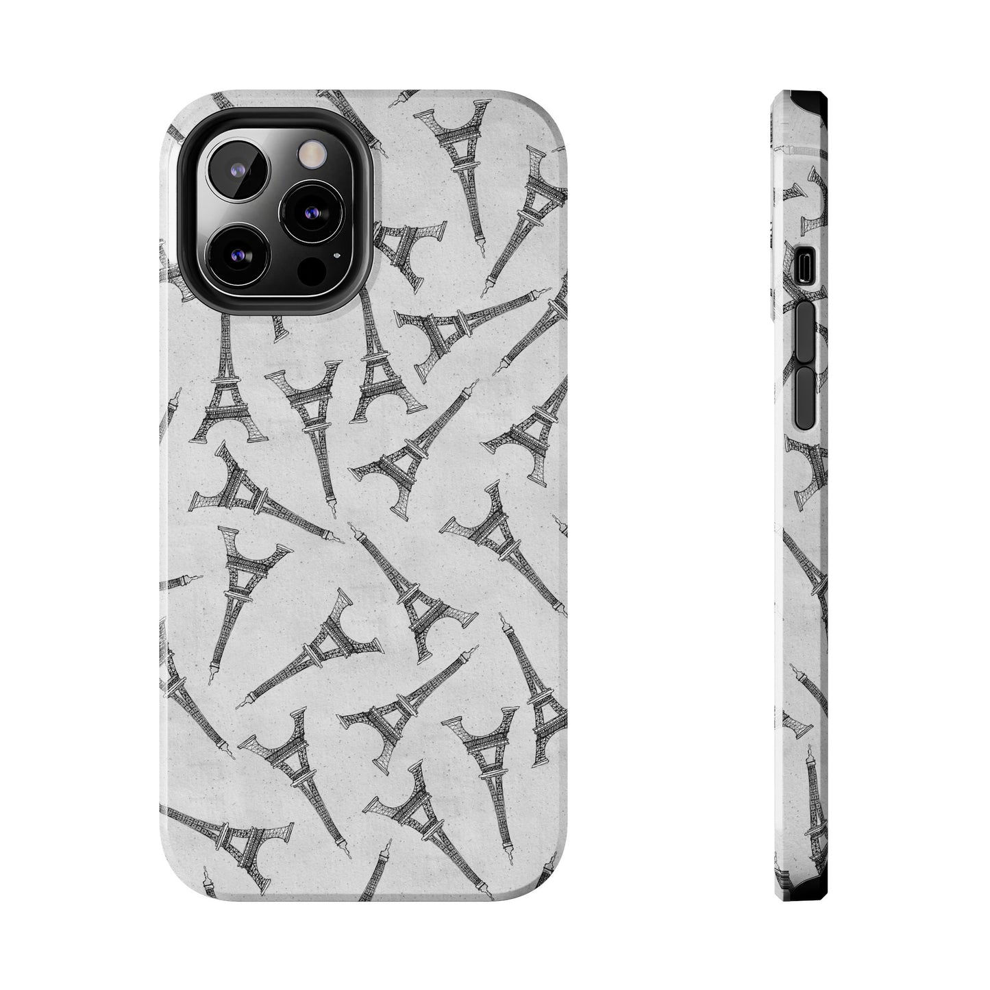 Eifelesque Silver Phone Case