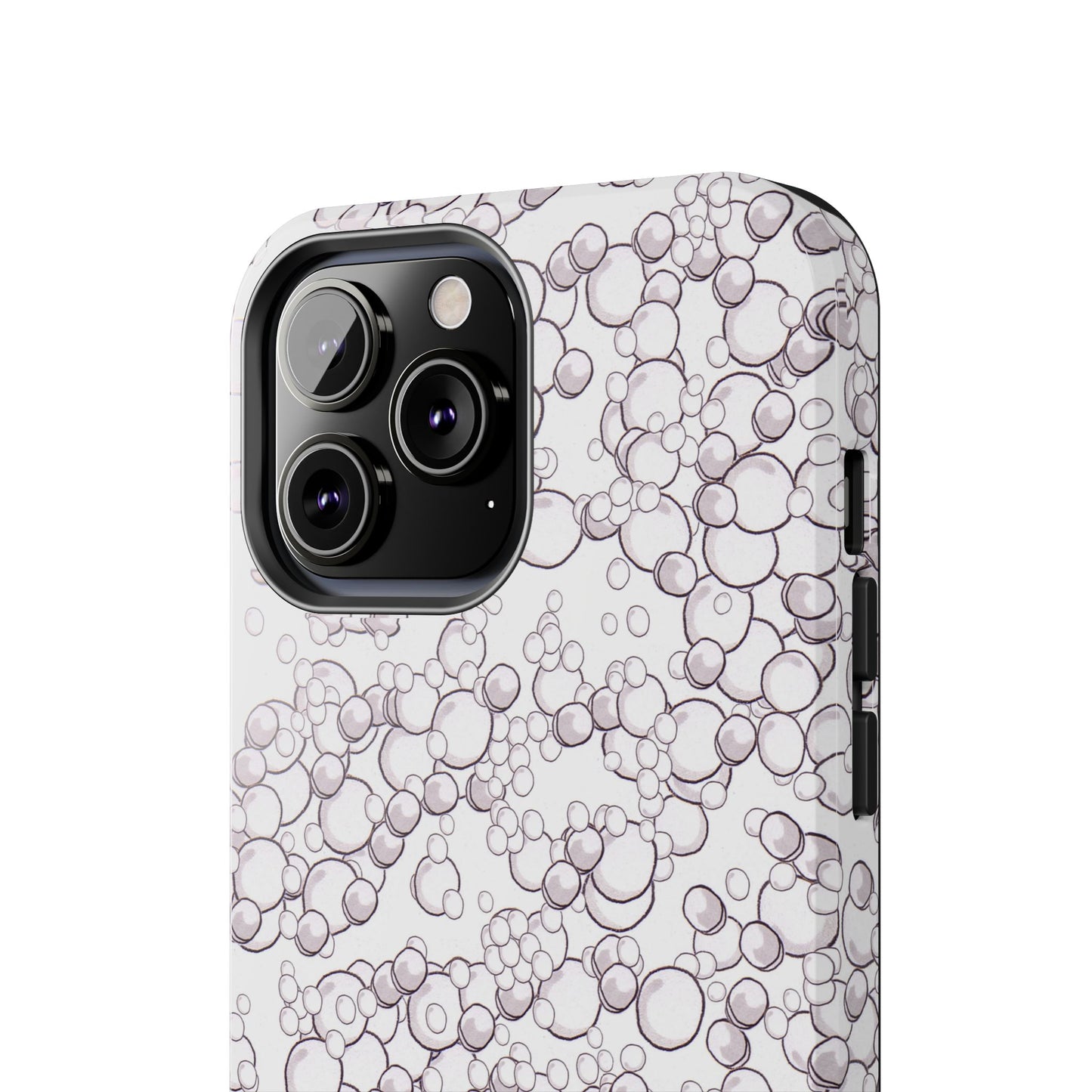Bubble Dots White Phone Case