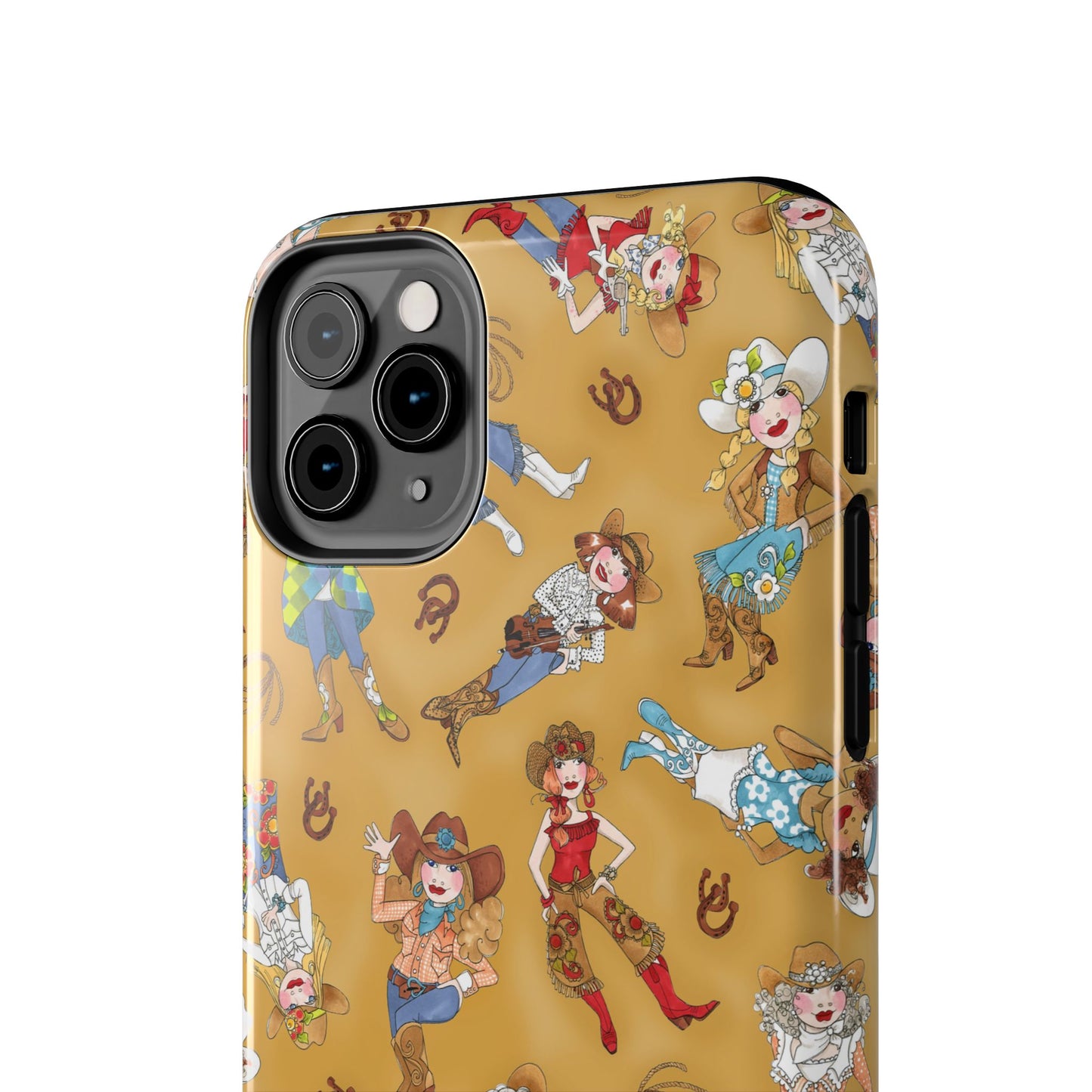 Tossed Cowgirls Tan Phone Case