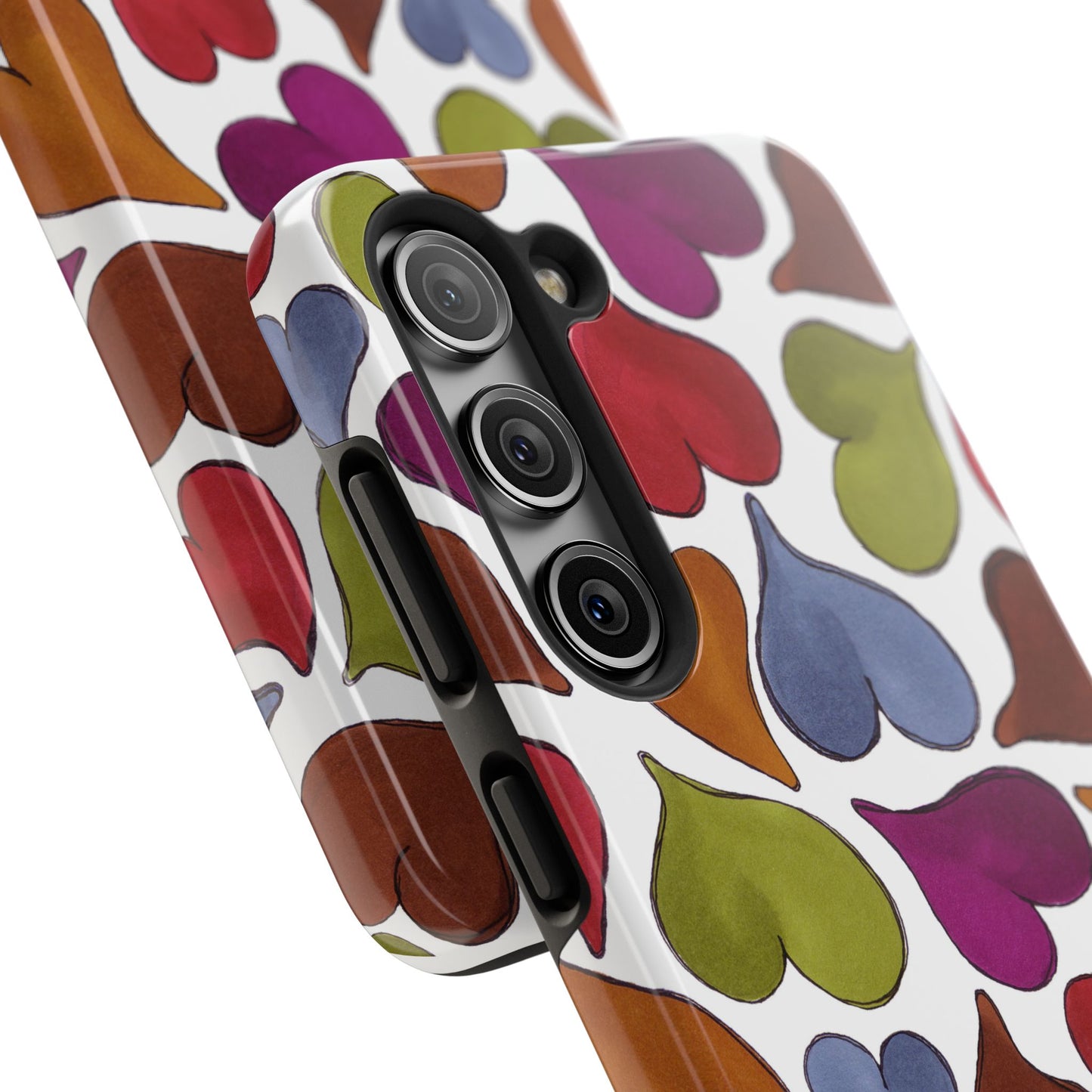 Big Hearted White Phone Case