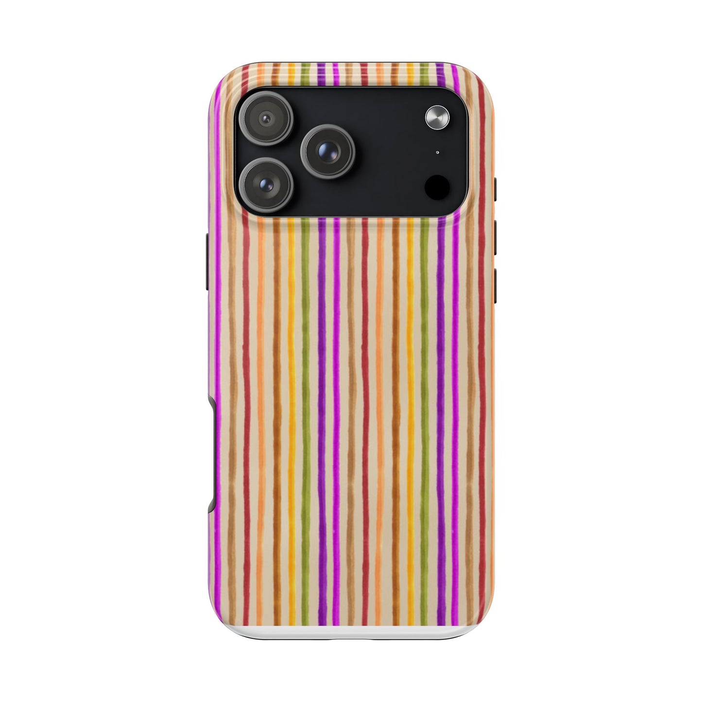 Spice Stripe Muslin Phone Case