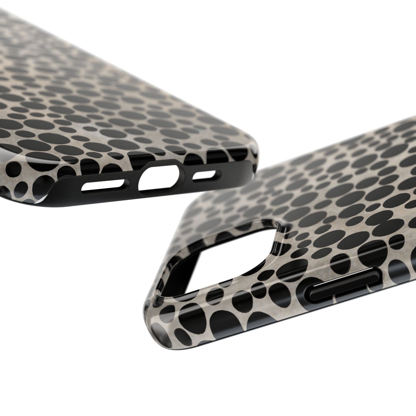 Felt Dots Silver Phone Case