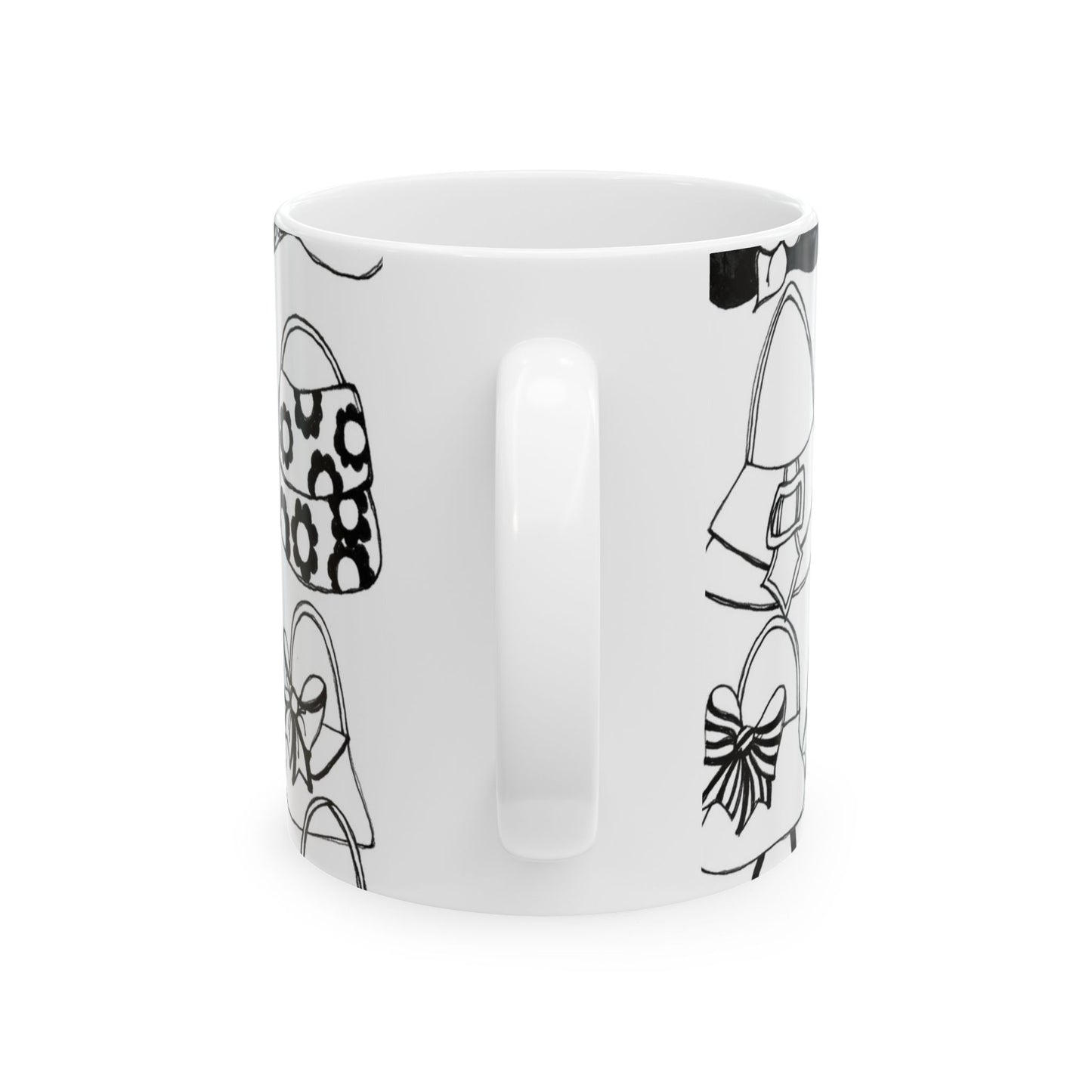 Purse Shelf White Cup