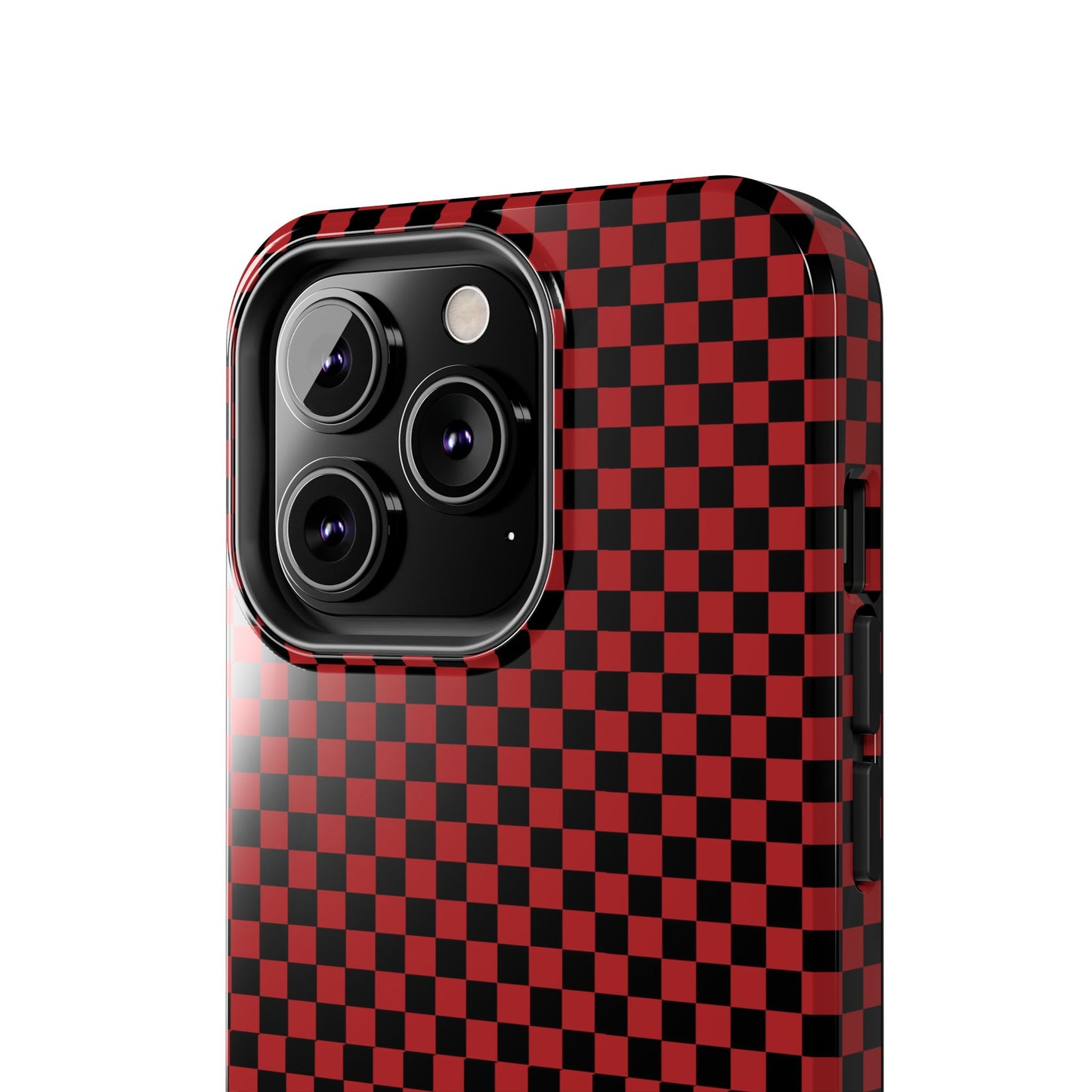 Checkerboard Red / Black Phone Case