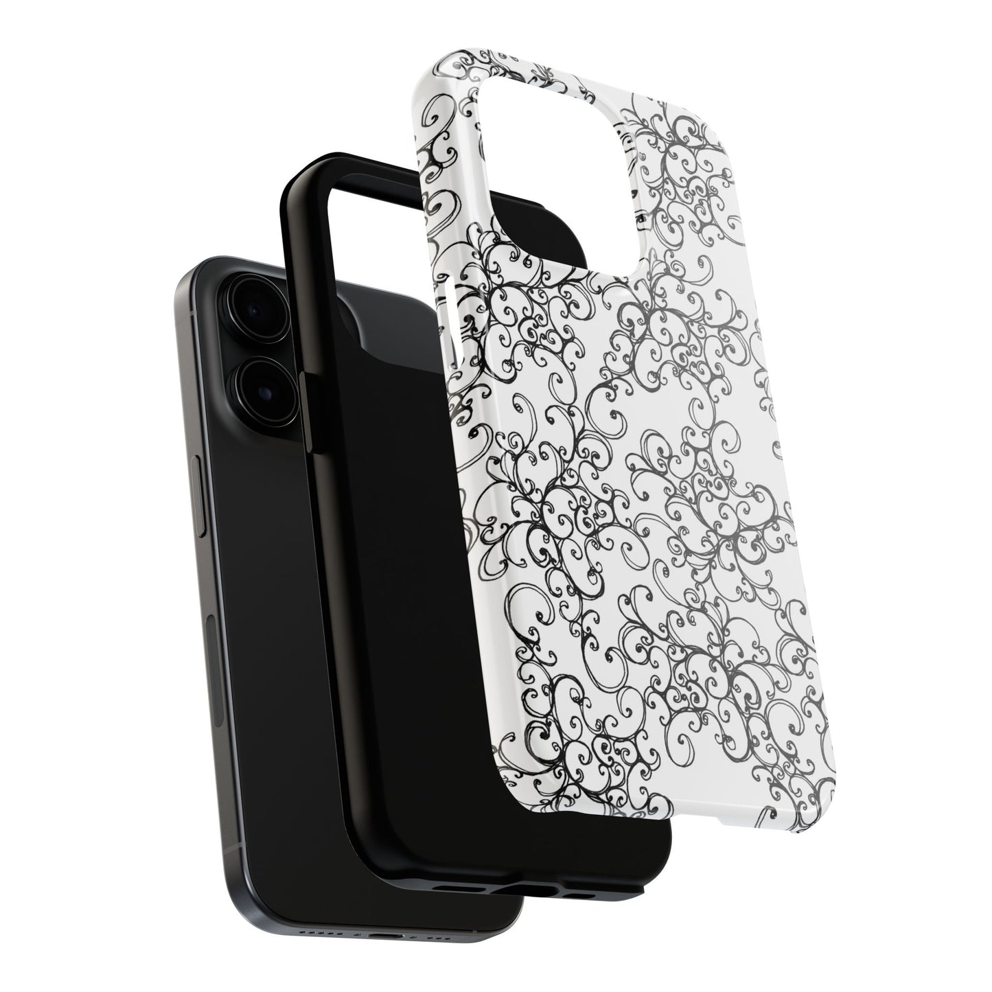 Poodle Scroll Phone Case