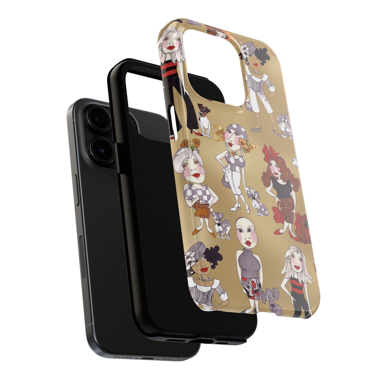 Dog Ladies Tan Phone Case