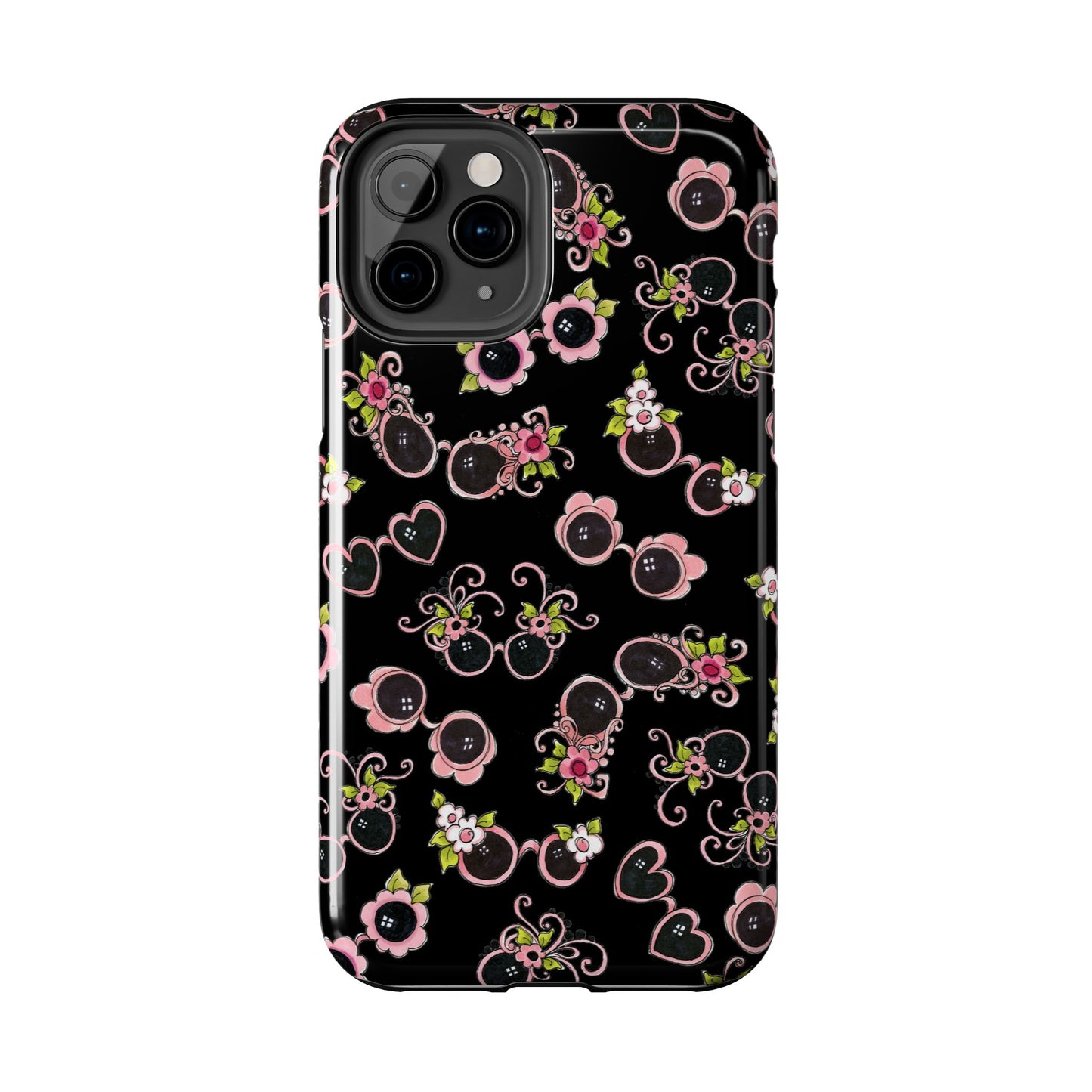 Tossed Shades Black Phone Case