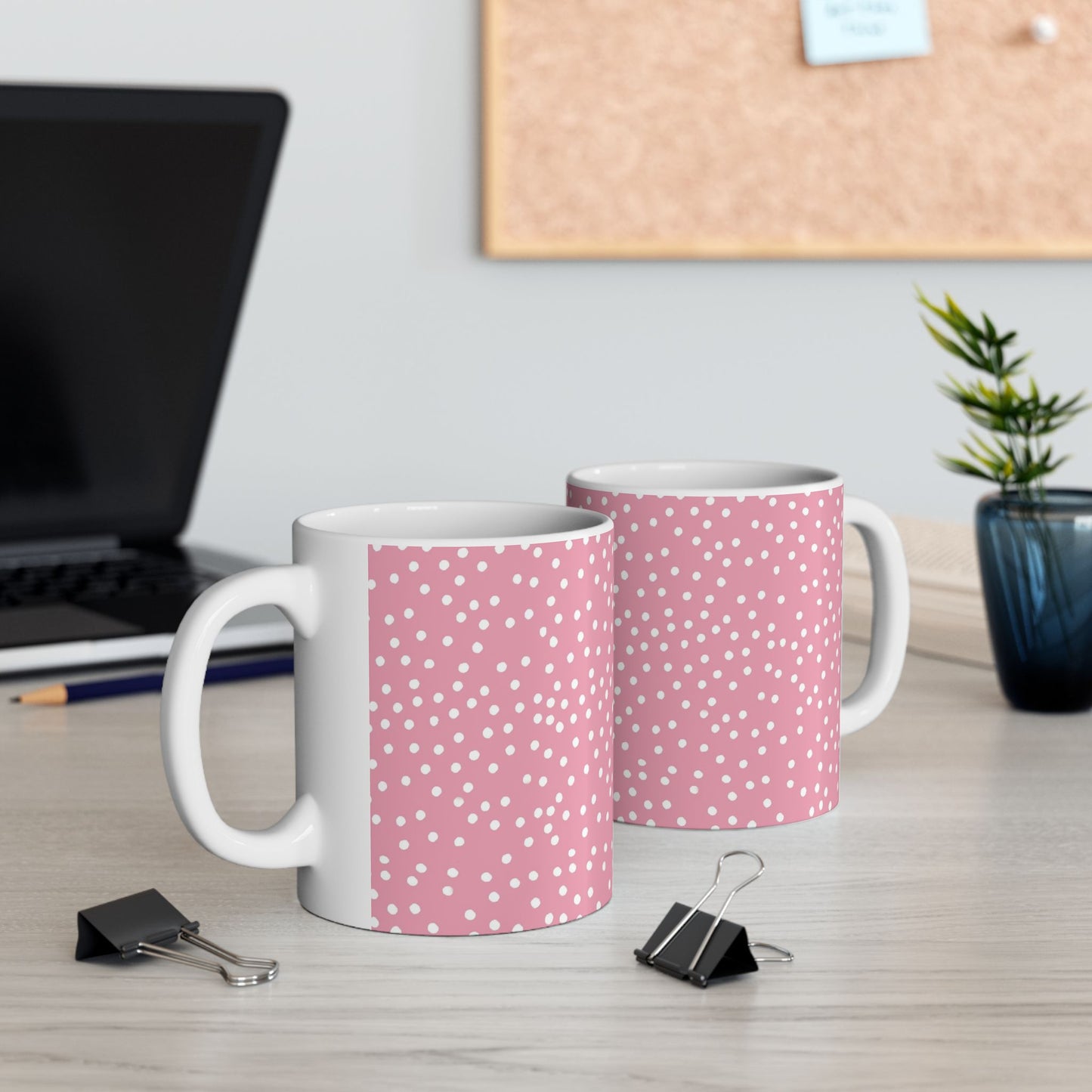 Dottible Pink / White Cup