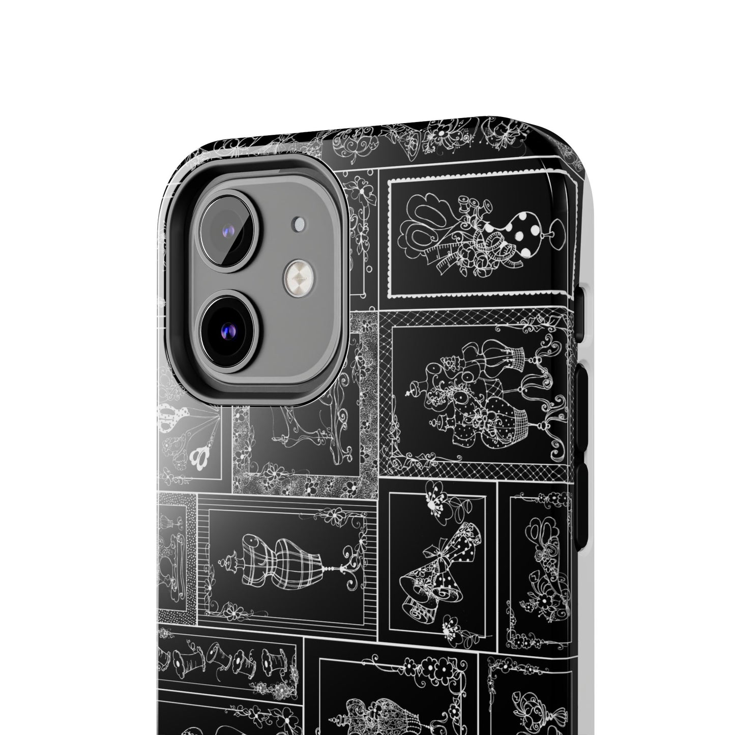 Sew Fancy Black Phone Case