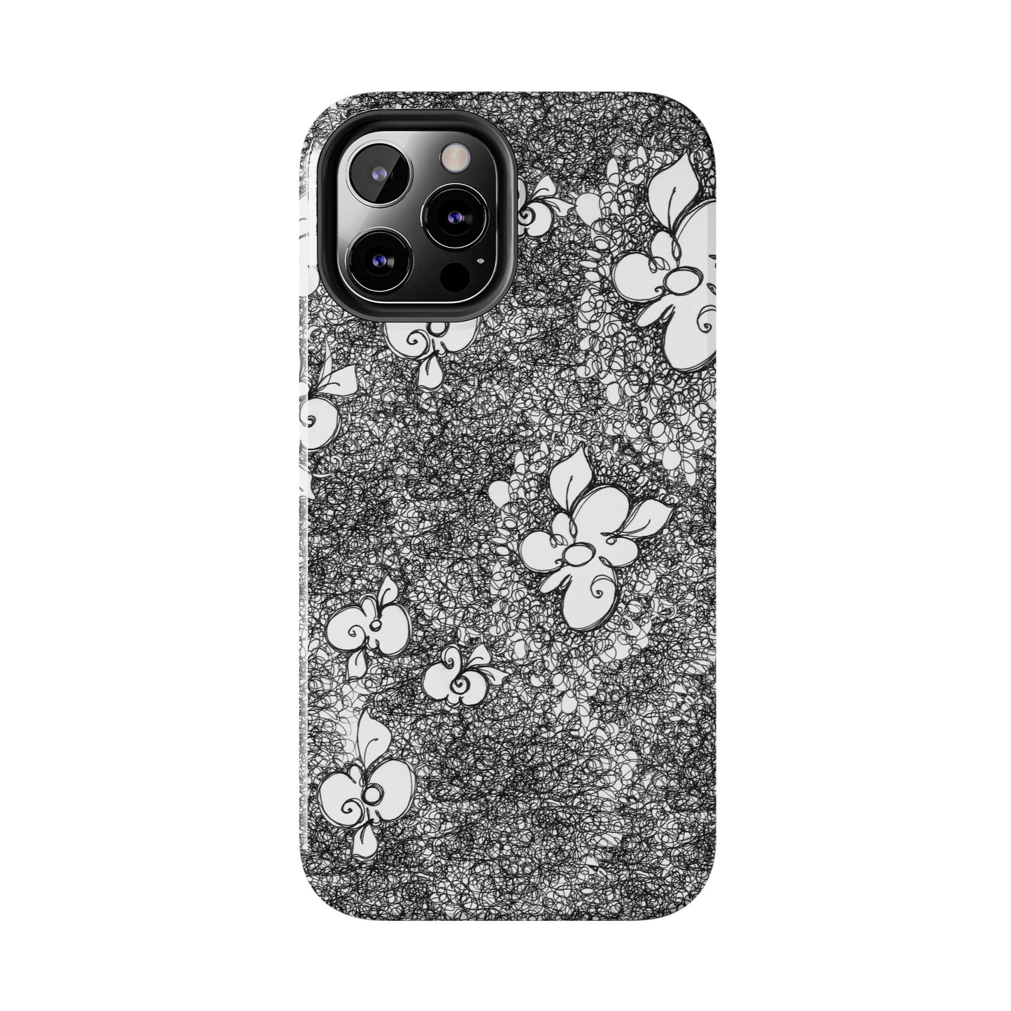 Flower Scribbles Phone Case
