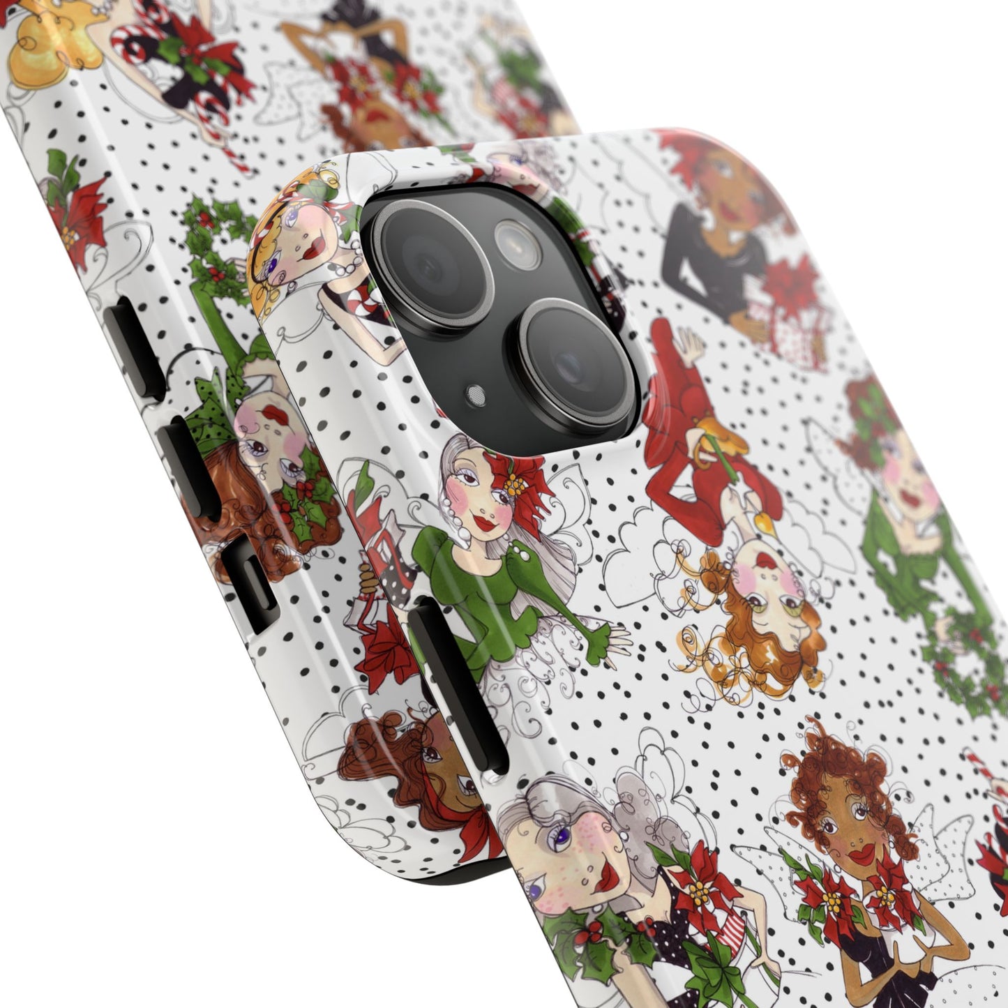 Fairy Toss White / Black Phone Case