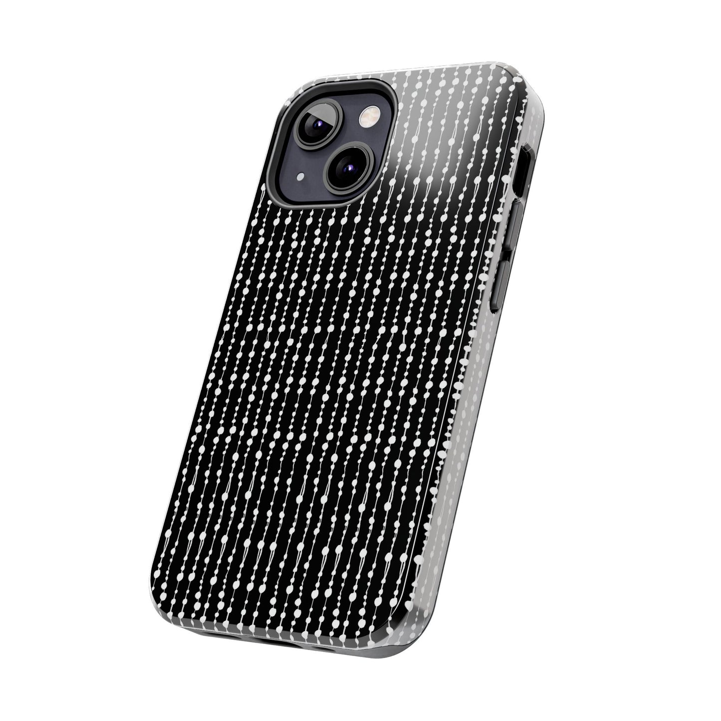 Beaded Curtain Black / White Phone Case