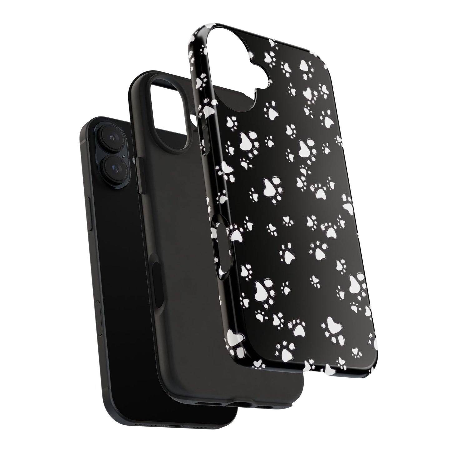 Paw Flakes Black Phone Case