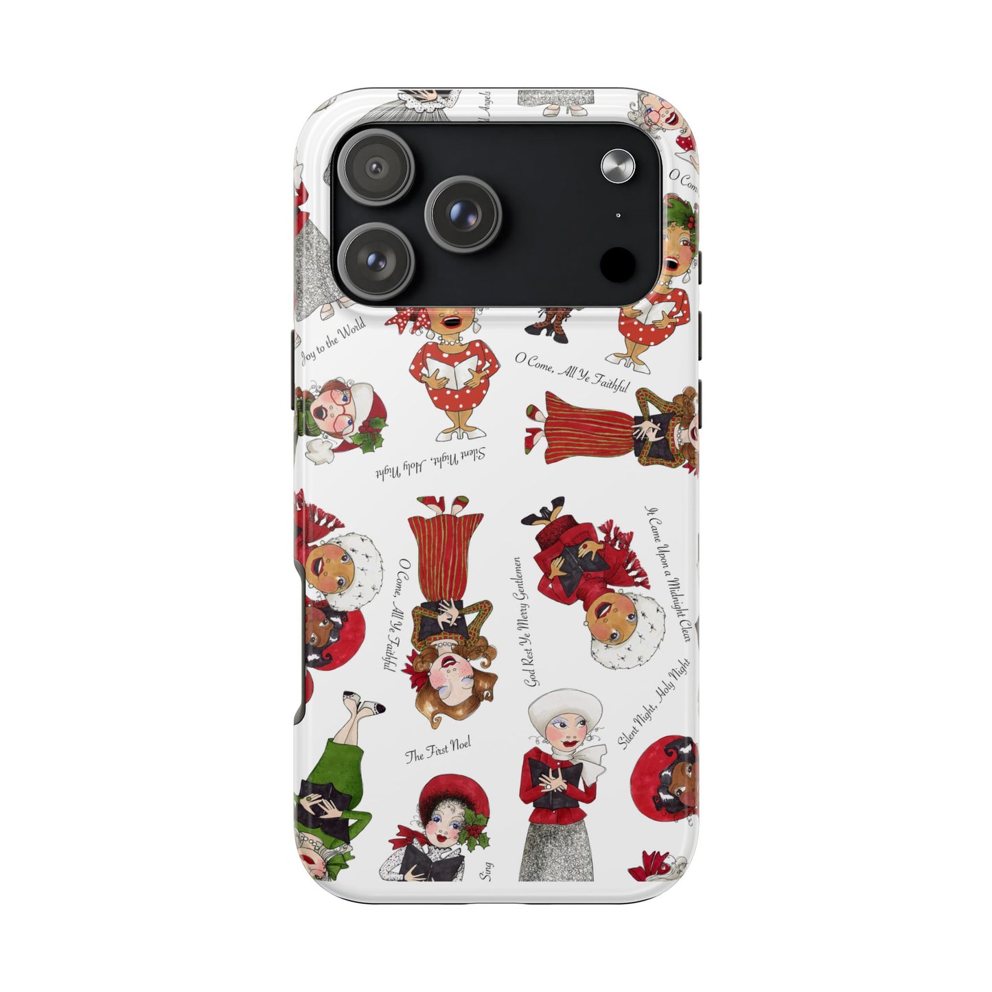 Tossed Carolers Phone Case
