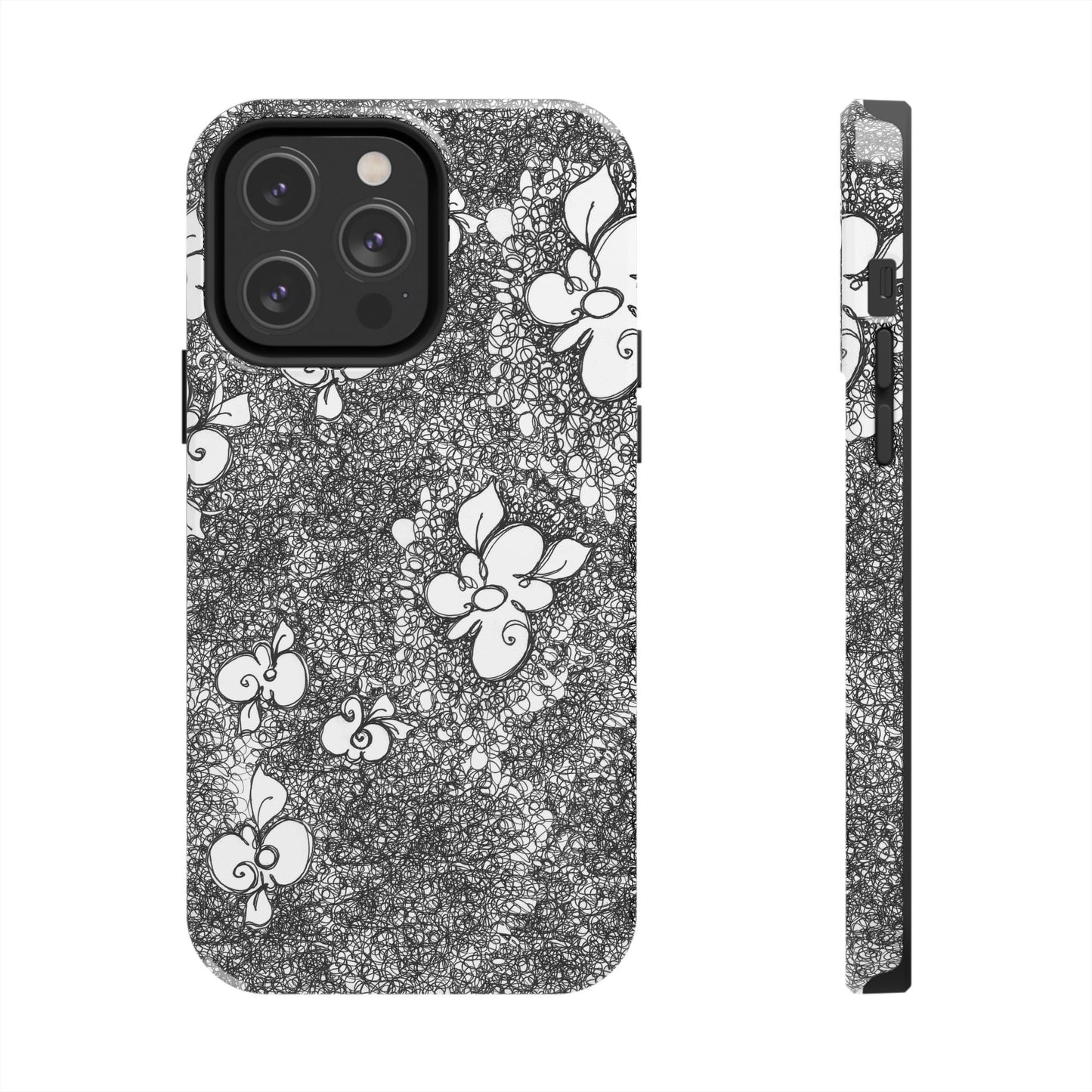Flower Scribbles Phone Case