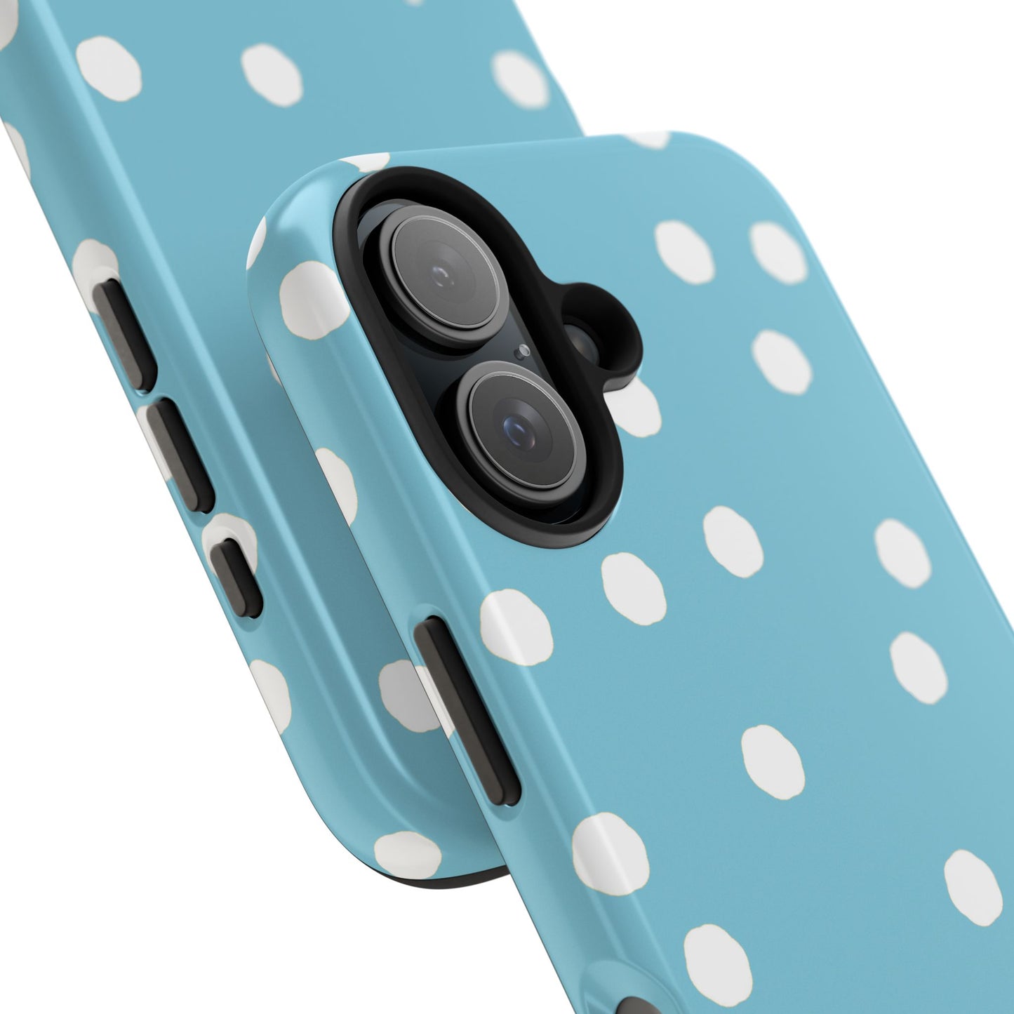Jumbo Dots Turquoise / White Phone Case
