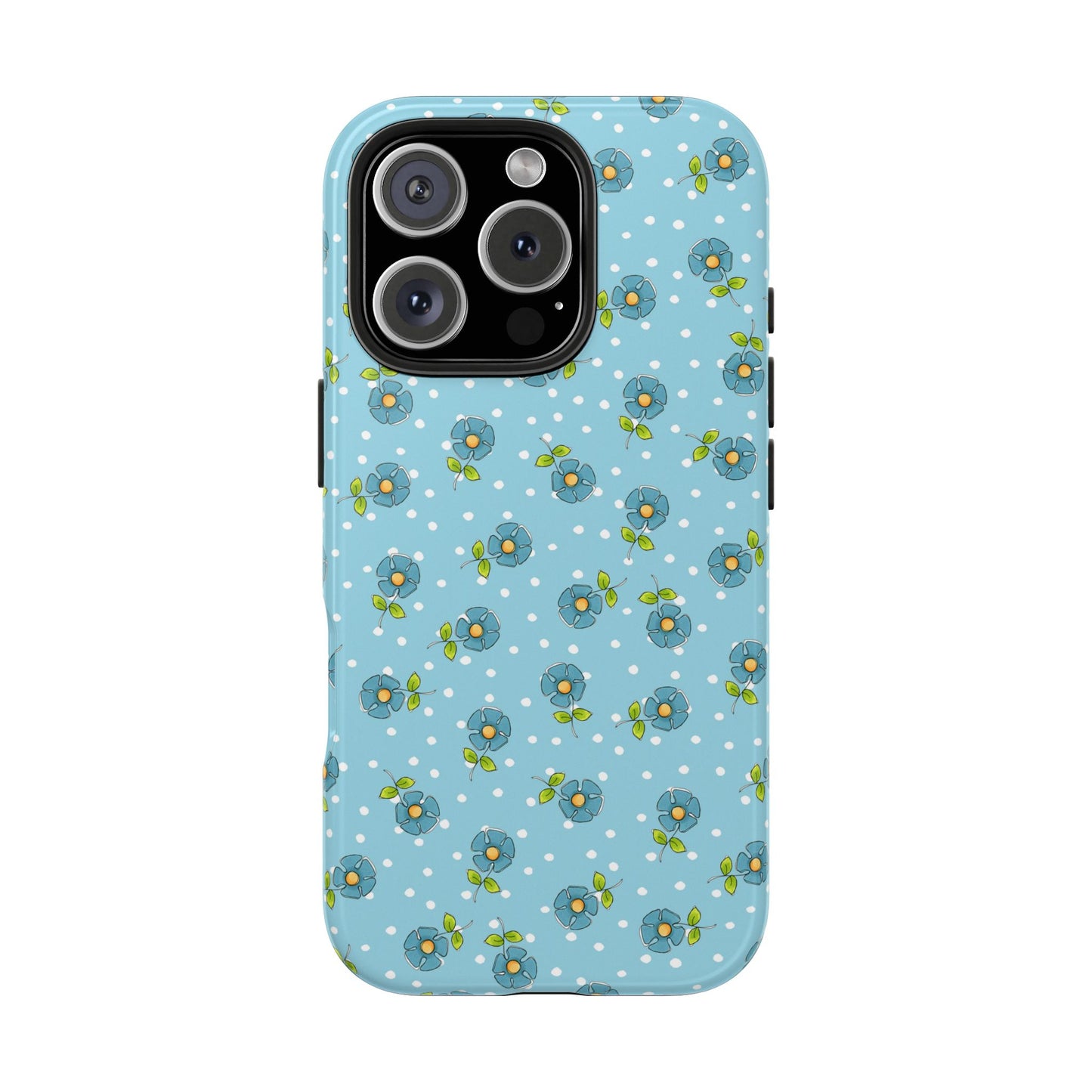 Daisy Dots Turquoise Phone Case