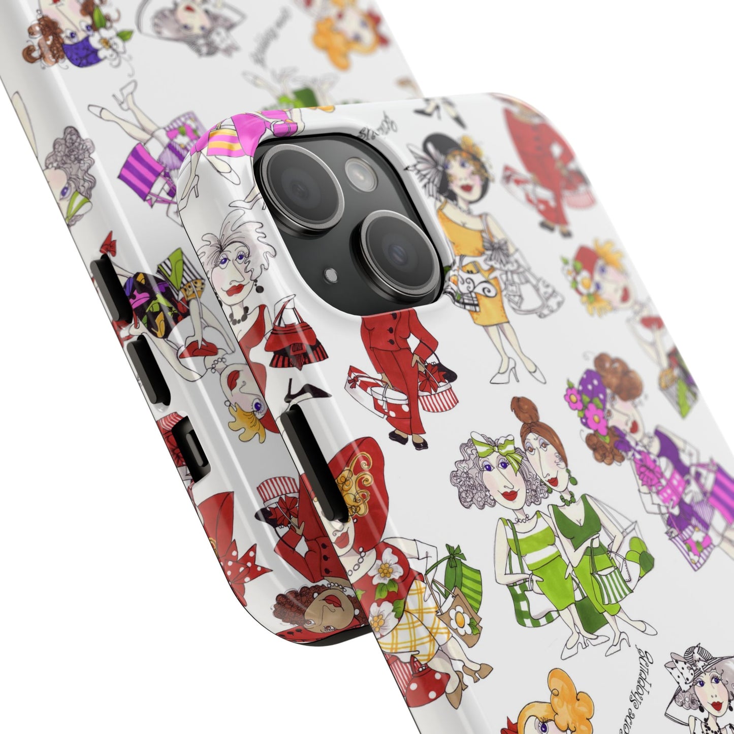 Gone Shopping Tossed White Phone Case