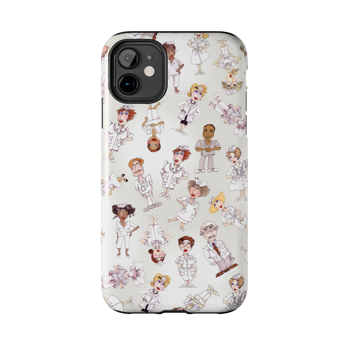 Tossed Nurses Gray Phone Case