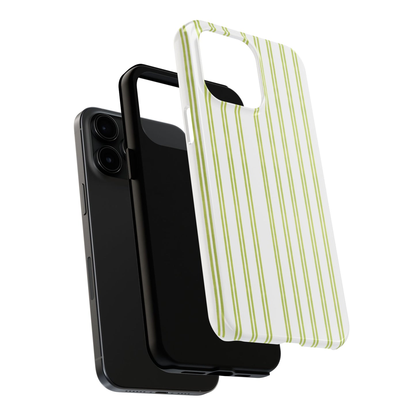 Green Double Stripe Phone Case