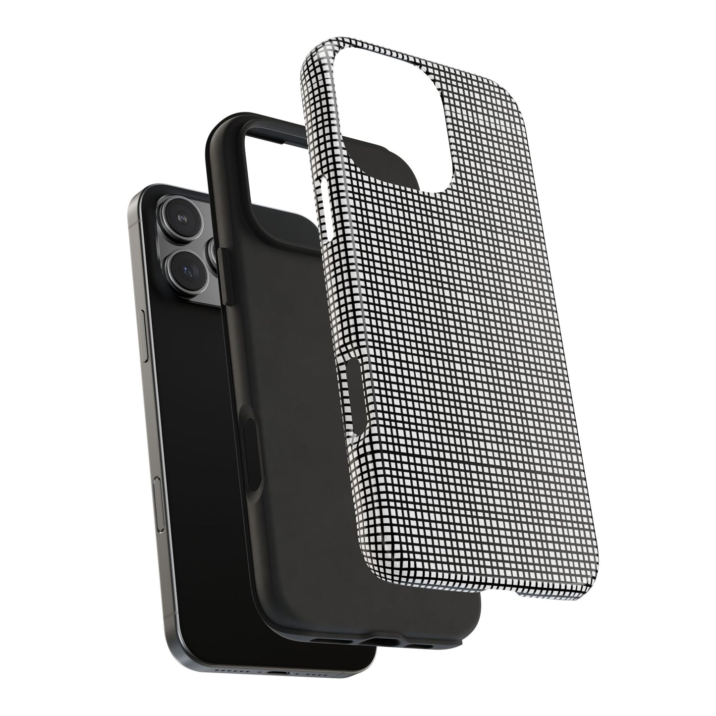 Window Pane White / Black Phone Case