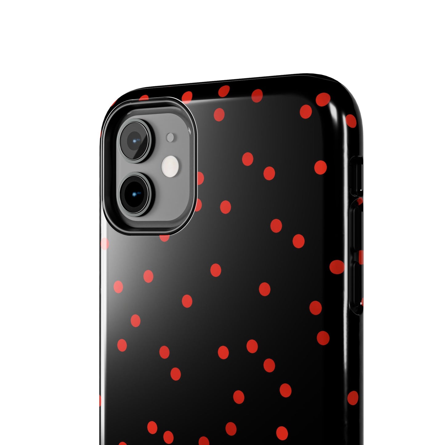 Space Dots Black / Red Phone Case
