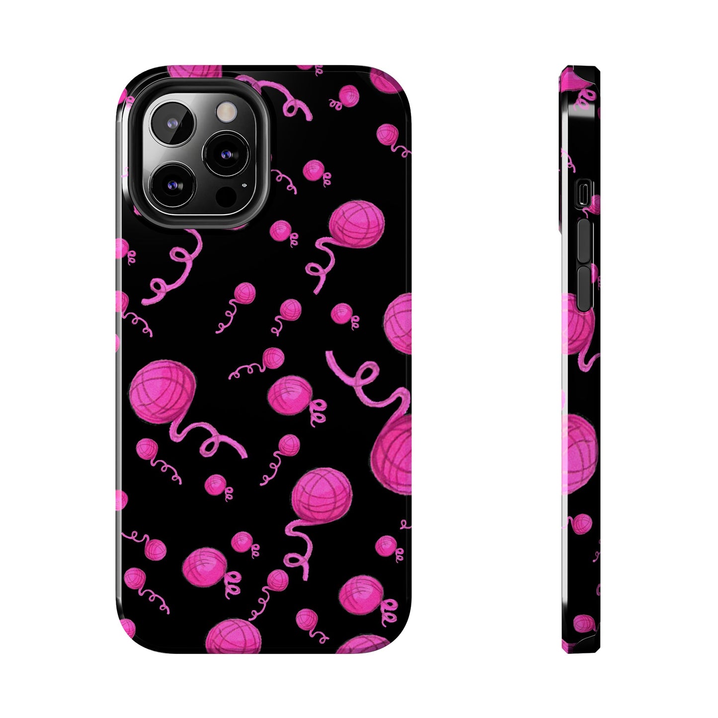 Yarniverse Black / Pink Phone Case