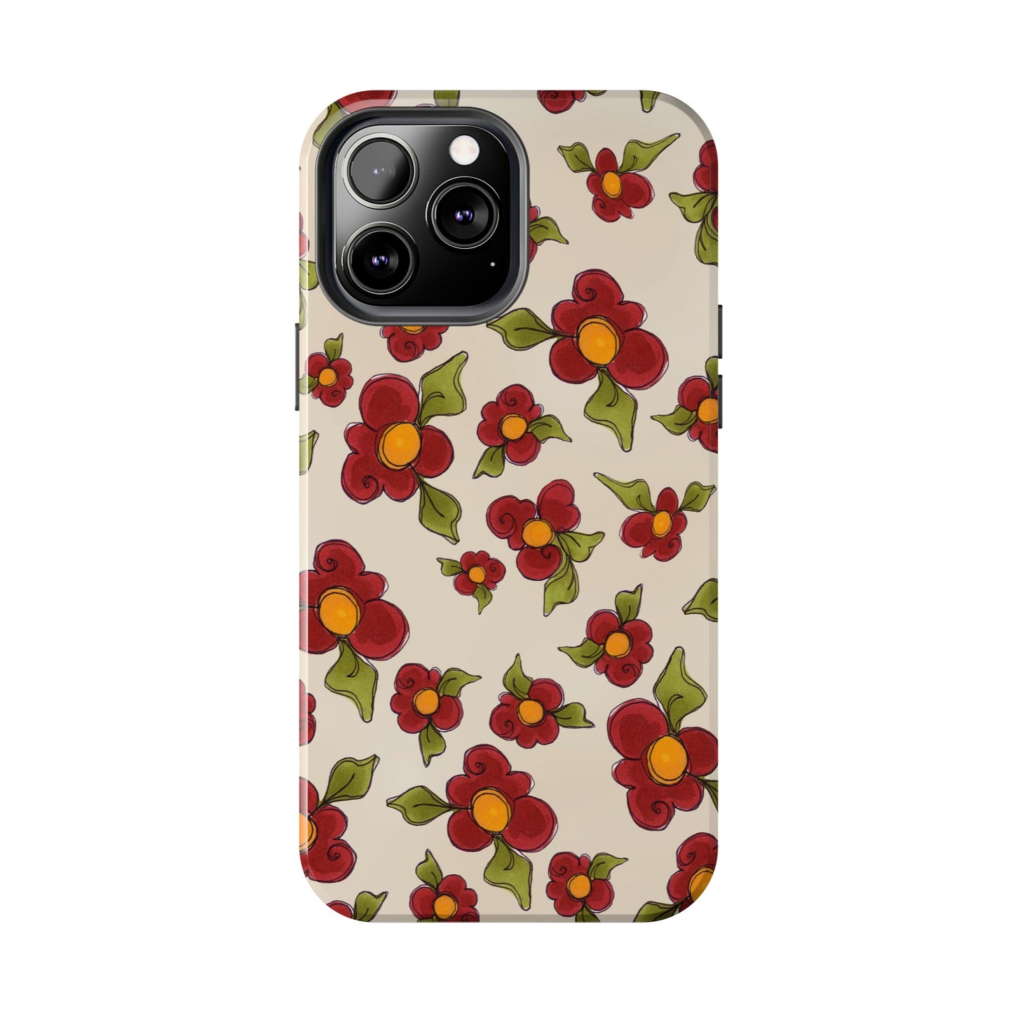 Chili Pepper Daisies Phone Case