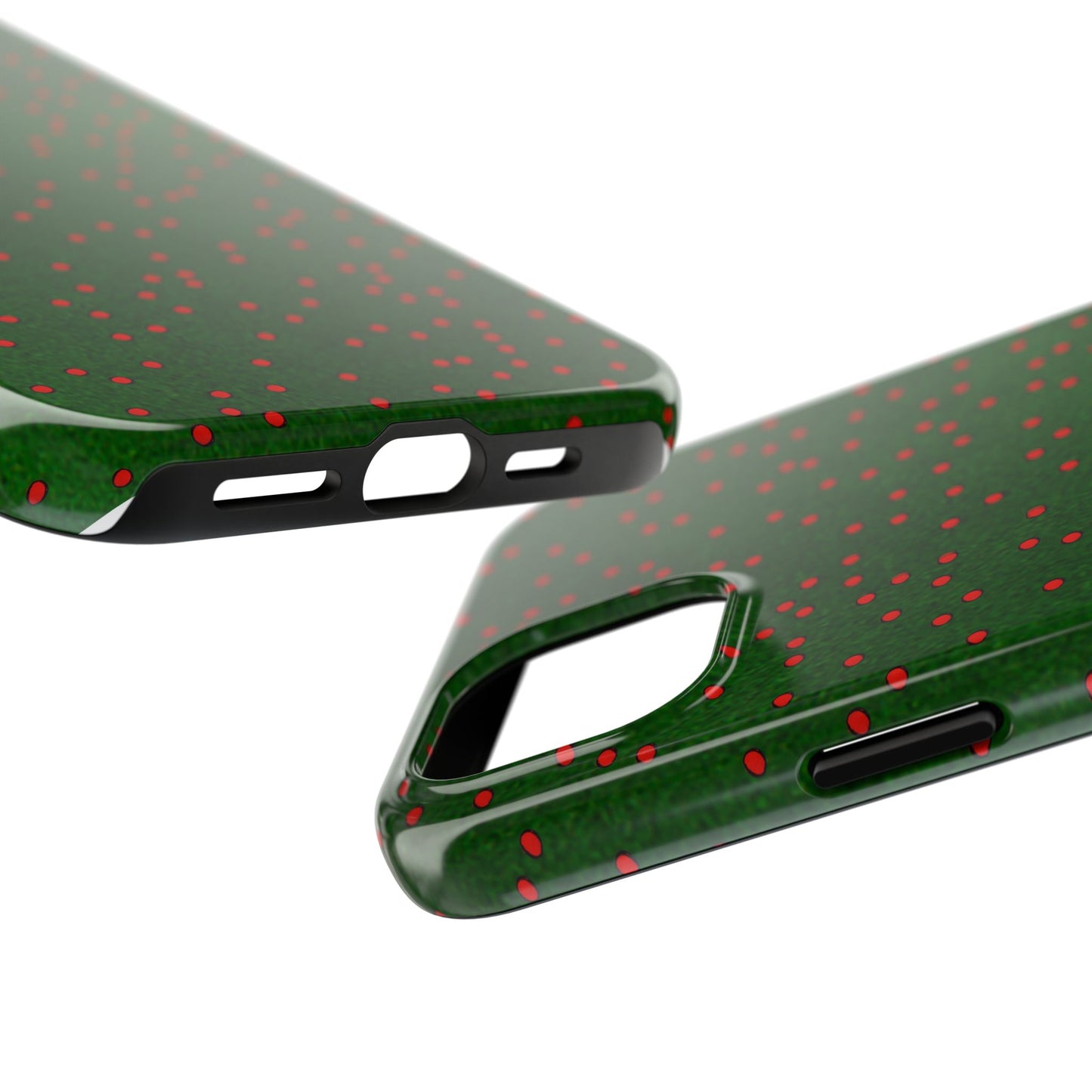 Happy Dots Green / Red Phone Case