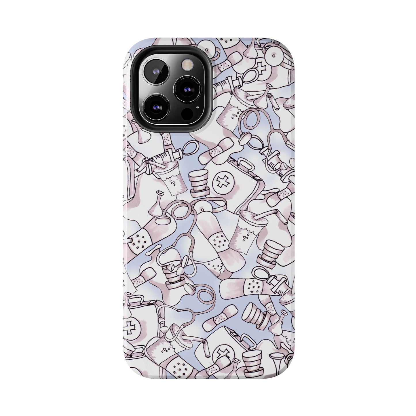 Med Stuff Blue Phone Case
