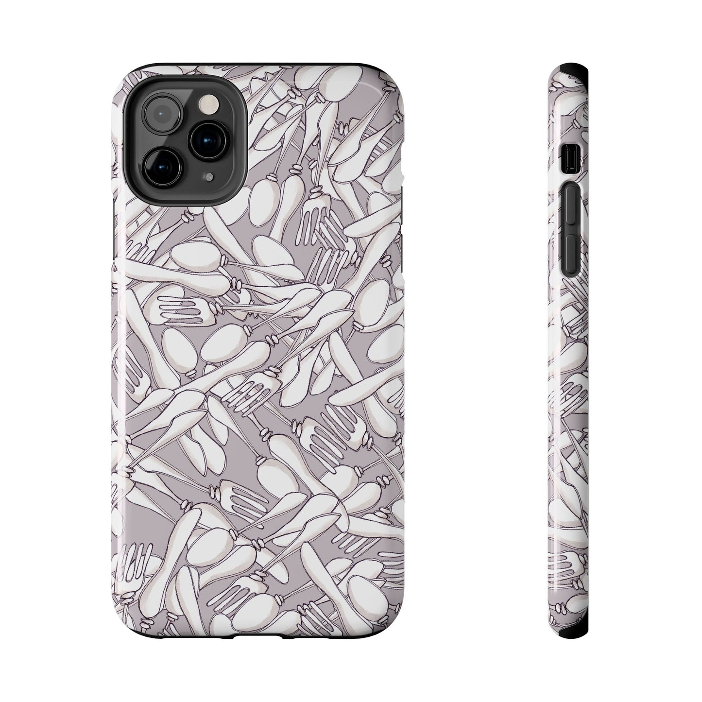 Silverware Wars Silver Phone Case