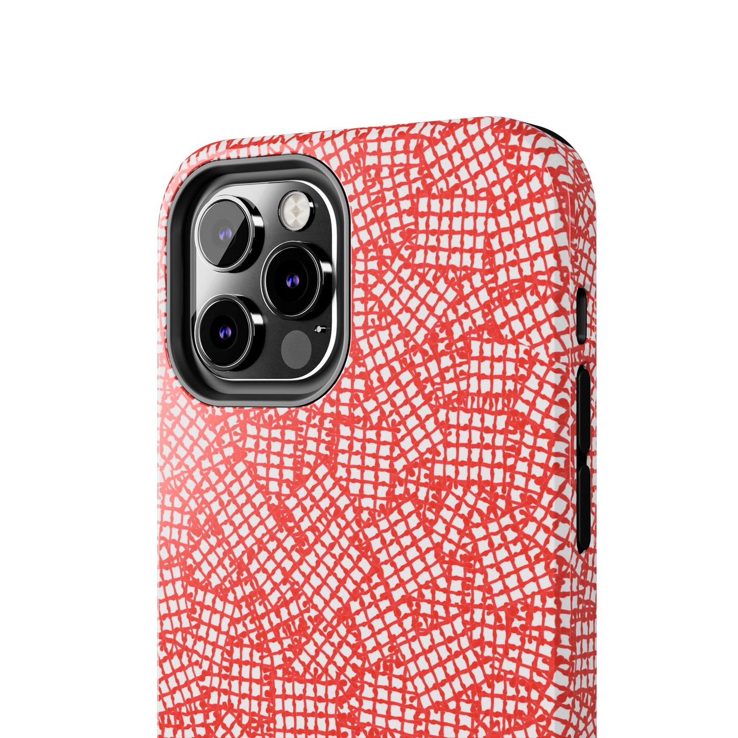 Check Patch Small Red Phone Case