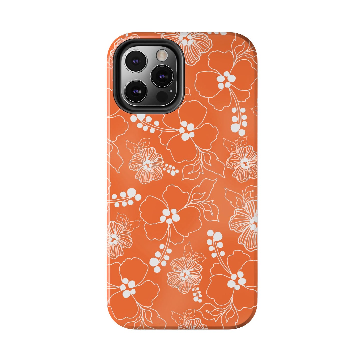 Lacey Hibiscus Coral Phone Case