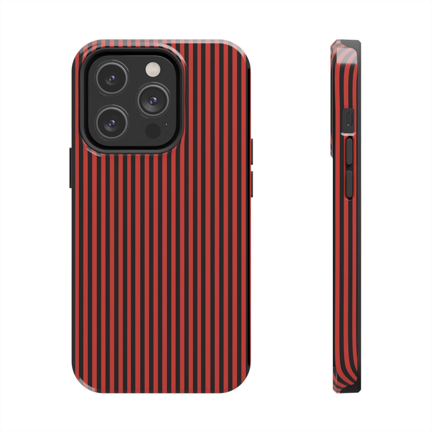 Stripe Red / Black Phone Case