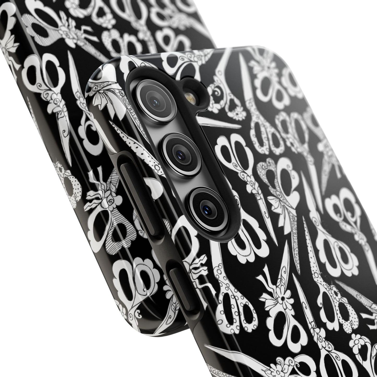 Scissor Blizzard Black Phone Case